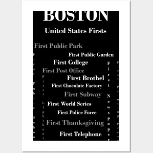 Boston Firsts Posters and Art